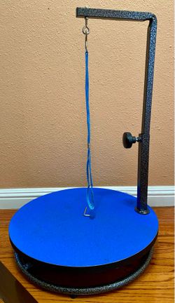Master Equipment Pet Edge 18” Round Rotating Dog Grooming Table Blue 24” Arm
