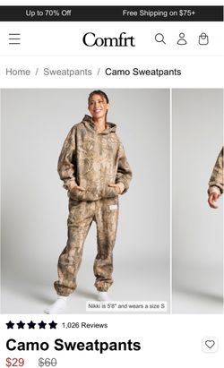Comfrt Camo Sweat Pants - High Sierra