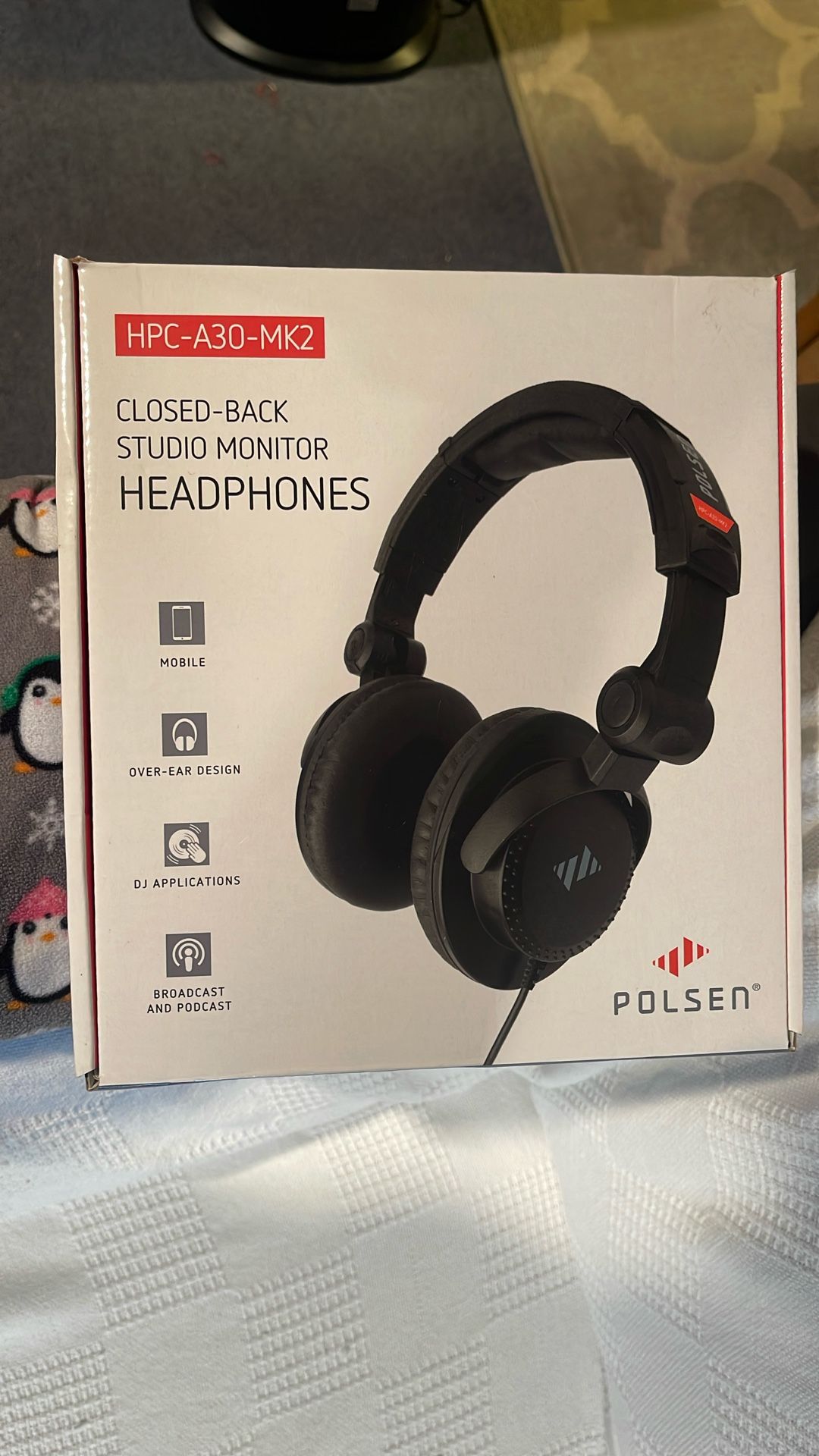 Polaen Closed Back Studio Monitor Headphones