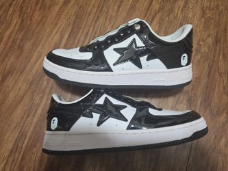 BAPE Bapesta Low-Top Sneakers Black White