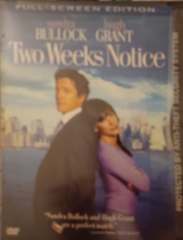 Two Weeks Notice Full Screen Brand New DVD