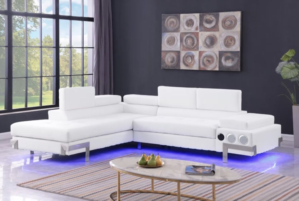 Modern White Sectional