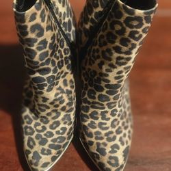 Women's Leopard Boots Size 7