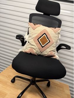 Office chair and pillow