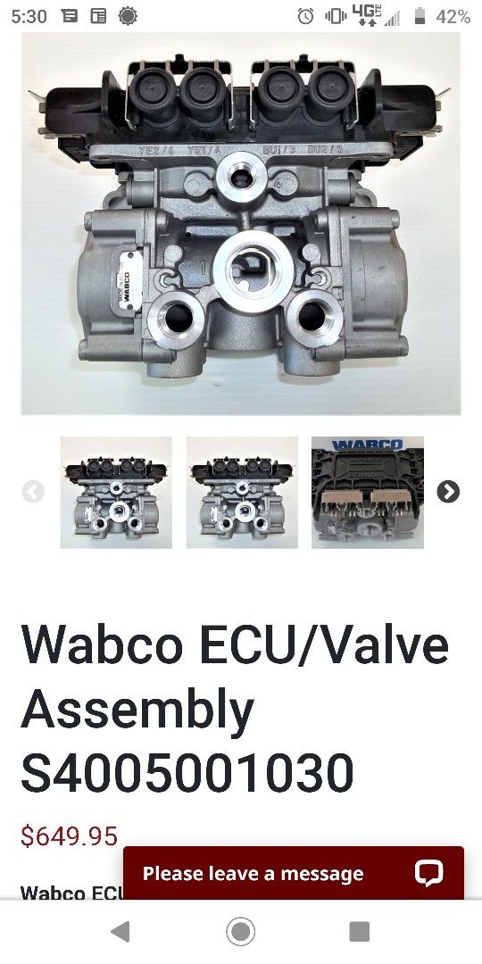 Wabco Trailer Brakes Valve 