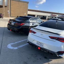 Q50 Infiniti 2014-2024 carbon fiber Roof Spoiler & Trunk Spoiler