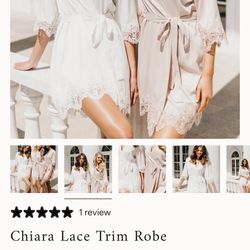 Le Rose Bridal party robes and slippers