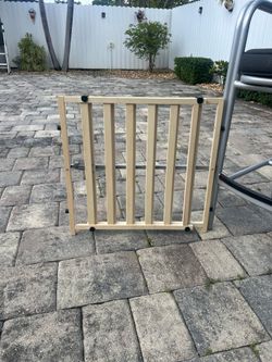wooden safety gate