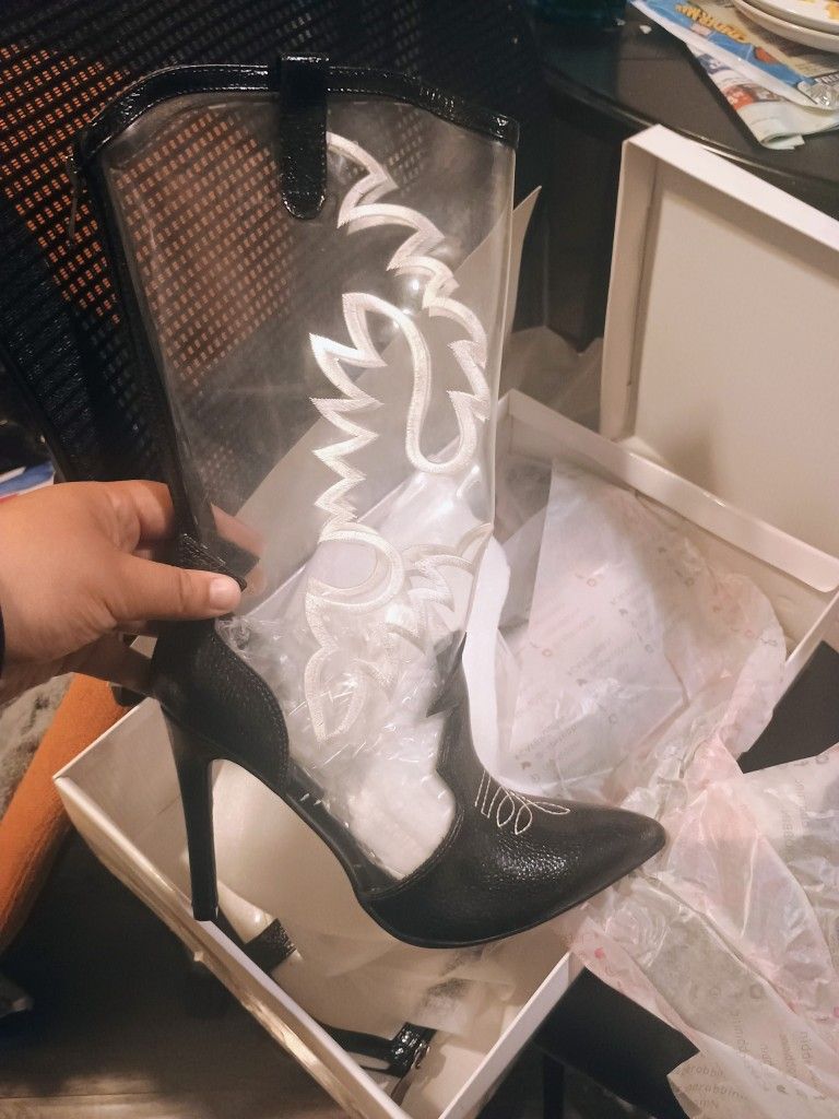 Brand New Women's Black Rodeo Style Boots