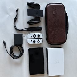 OLED Nintendo Switch With Accessories.