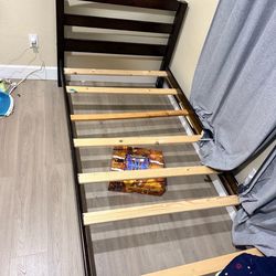 Twin size beds. And drawers