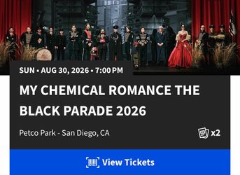 2 My Chemical Romance Tickets Section 111