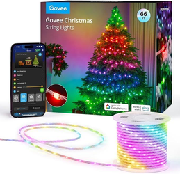 Govee Christmas Lights, Smart RGBIC Christmas Tree Decorations Lights, 99+ Scene Modes, 66ft