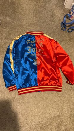 XL Harley Quinn Property of Joker Satin Bomber Jacket