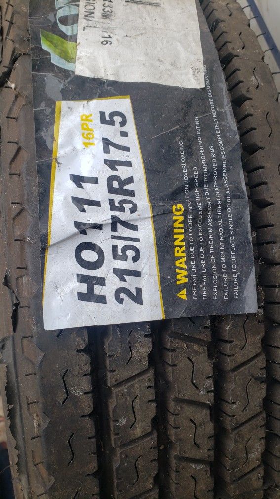 215-75-17.5 Trailer Tire New