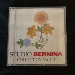 Studio Bernina Collection No. 107 Embroidery Card Complete 