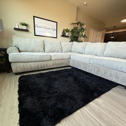 Ashley Furniture Two Piece Microfiber Sectional