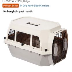 Amazon Basics Hard-Sided Dog and Cat Kennel