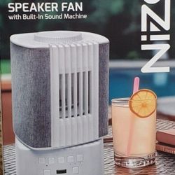 New! Nizoni Mutilfunction USB Wireless Speaker Fan, with Built-in Sound Machine