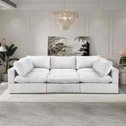 Brand New White Modular Cloud Couch Sectional - Delivery Included