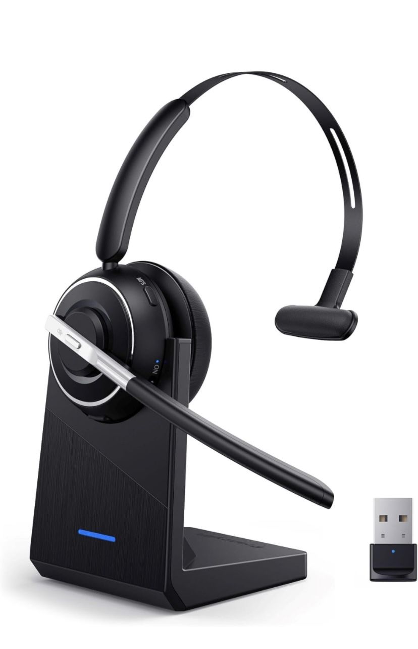 Bluetooth Headset, Wireless Headset with Microphone 