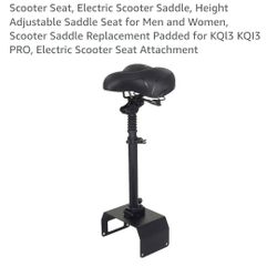 Scooter seat