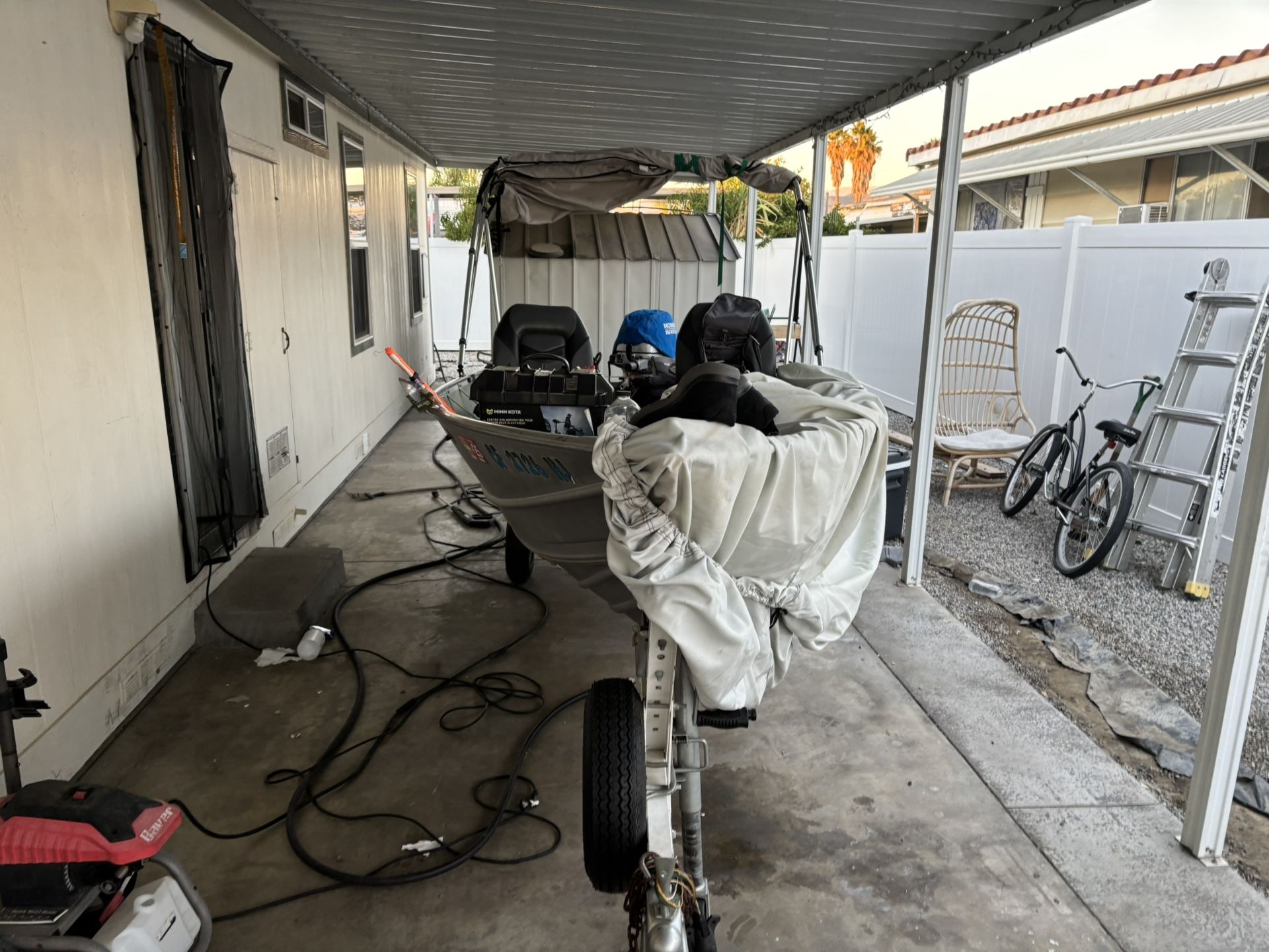 1970 And 2022 Gregor boat and Honda Motor Aluminum