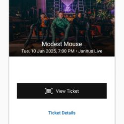 Two Tickets To Modest Mouse At Jannus Live 