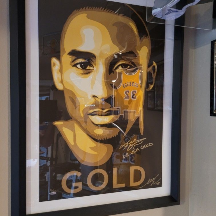 💛💜 🏀👍Limited Edition👍 Shepard Fairey Kobe🐍 Bryant 🐍 Upper Deck 12/100 💥GOLD EDITION💥 ONE OF THE RAREST