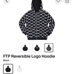 FTP Reversible Logo Hoodie Size XL