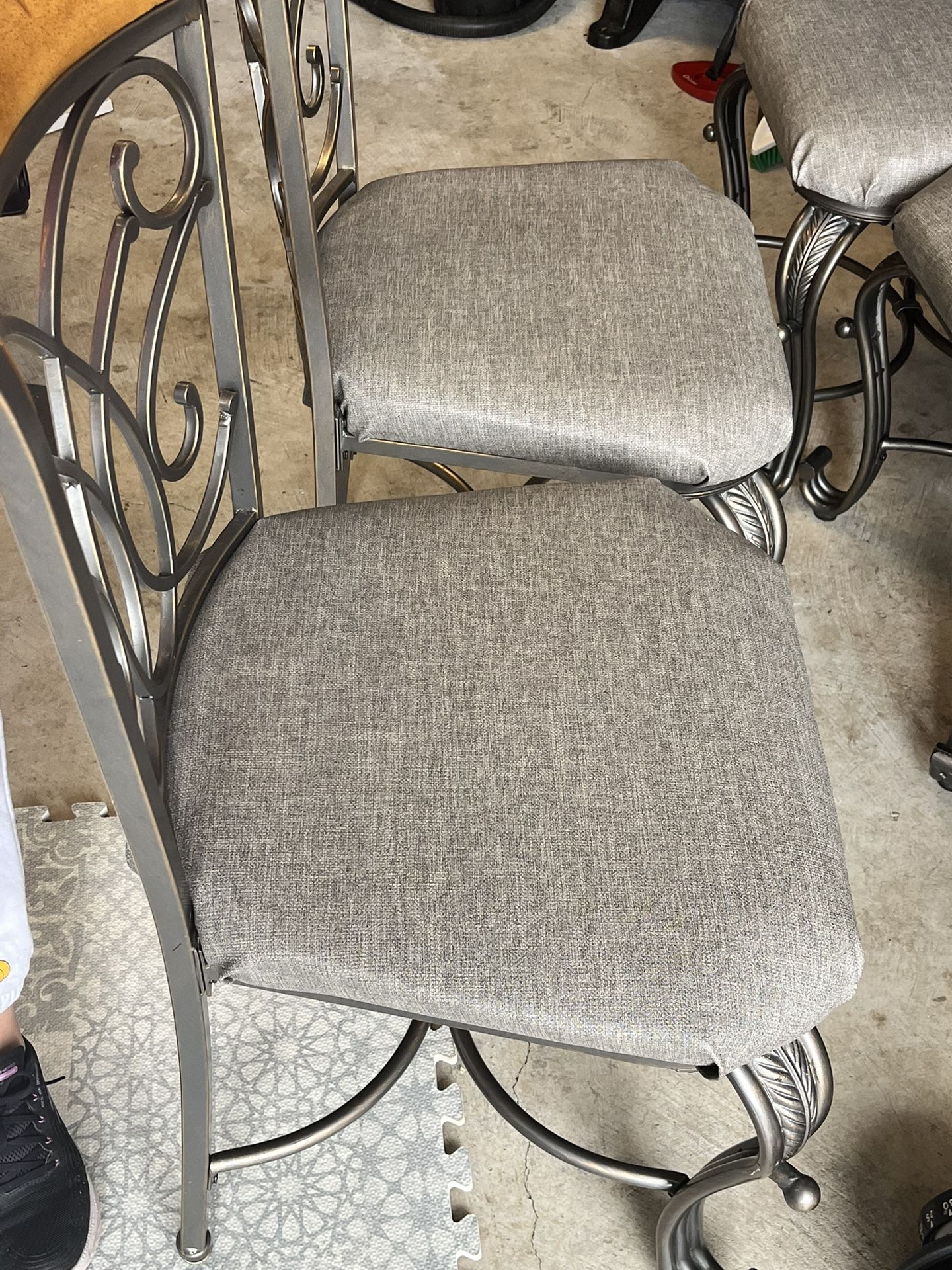 Dining Chairs Metal Frame set Of 4
