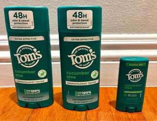 Tom’s of Maine Cucumber Aloe Antiperspirant – 2 Full + 1 Travel Size