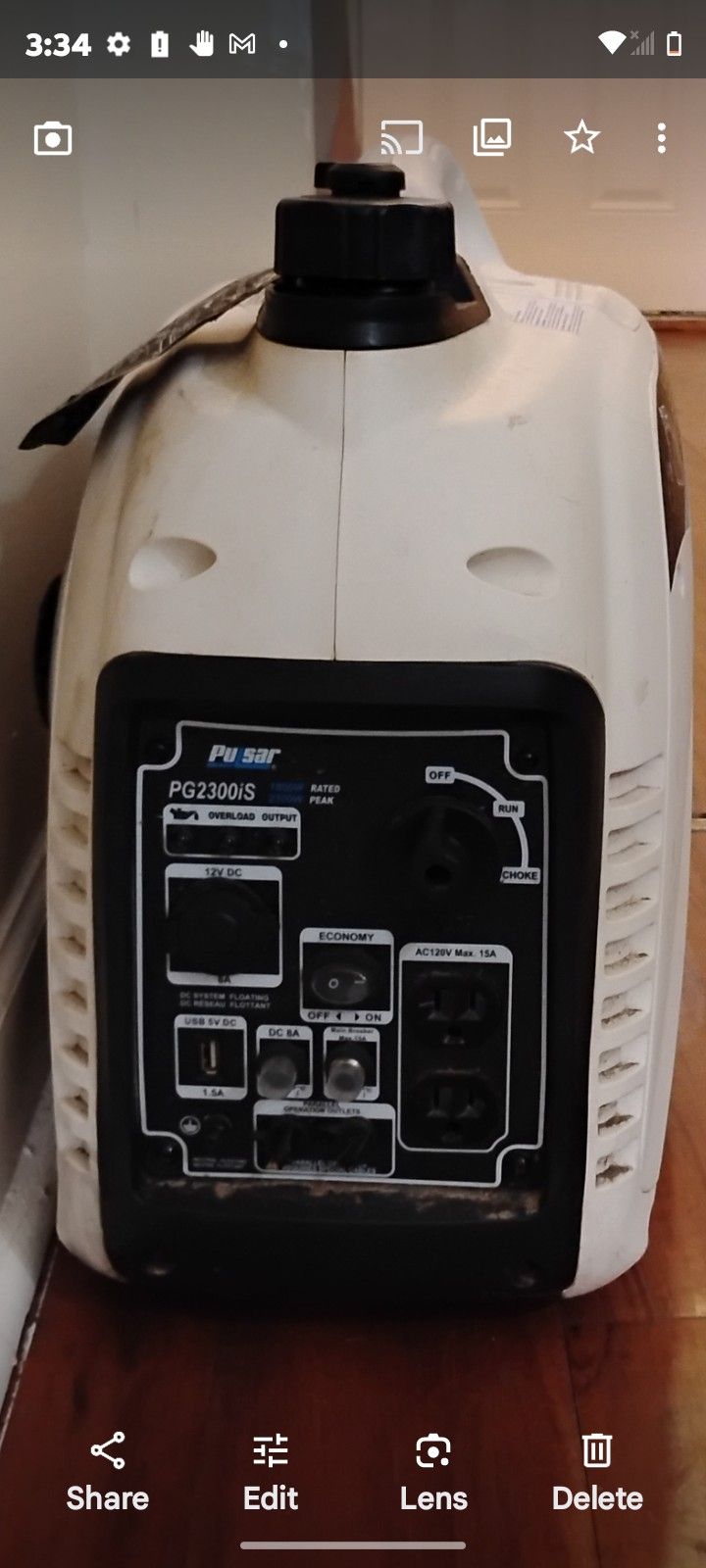 Pulsar Generator PG2300IS & Garmin DriveSmart 76. 7" GPS