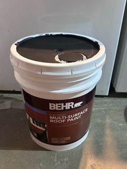 BEHR 5 Gallon Black Multi-Surface Roof Paint – Pintura para Techo