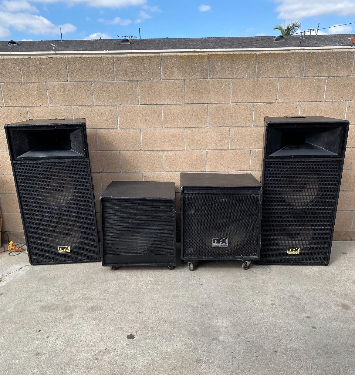 DFX speakers / Bocinas