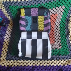 Sally Crossbody Bag by Loungefly And LOUNGEFLY THE NIGHTMARE BEFORE CHRISTMAS STRIPED CROSSBODY PURSE