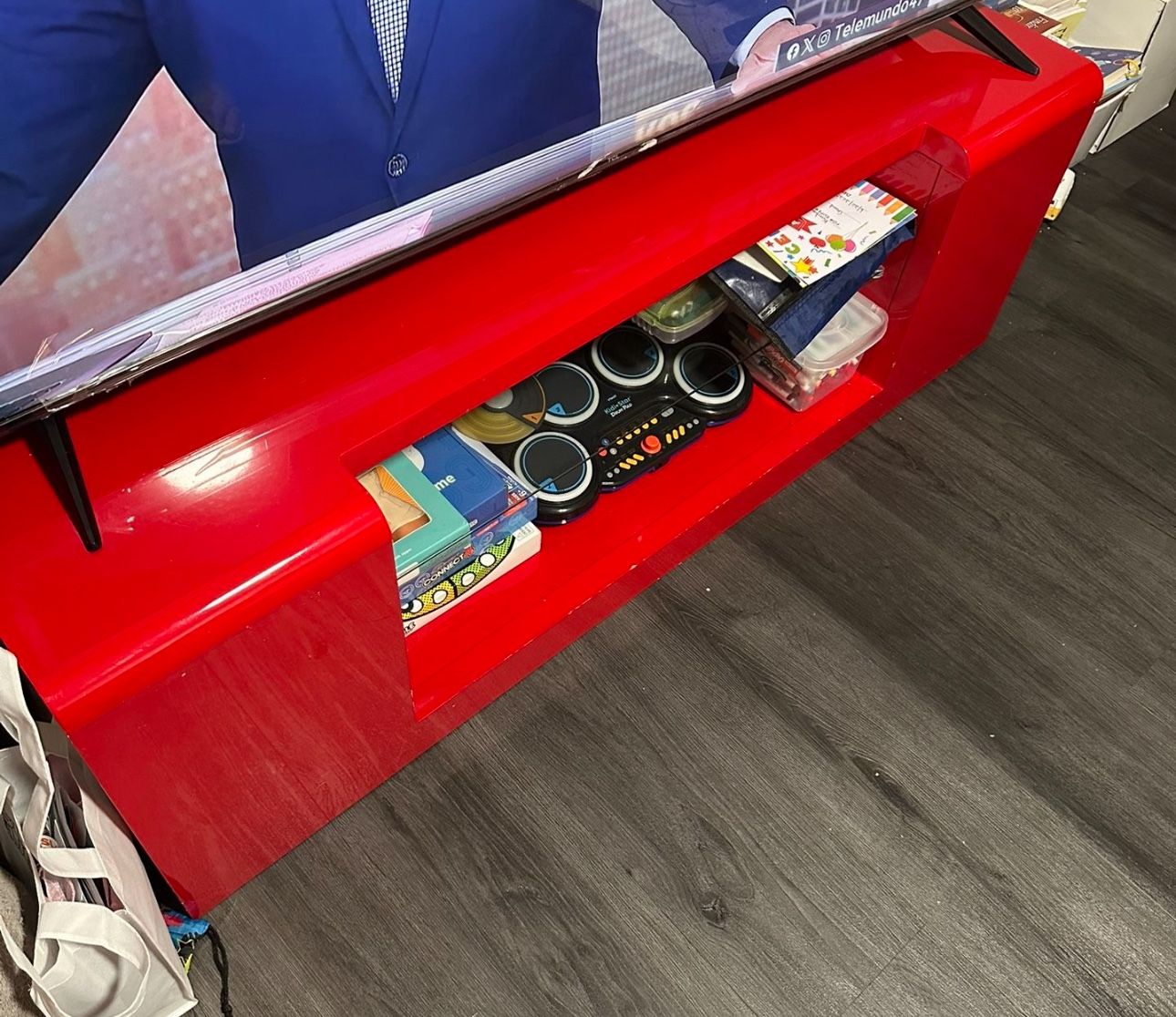 Laquer Red Tv Stand 65 Alil More Inches Long