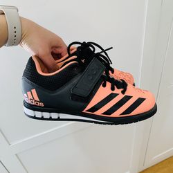 Adidas Black Neon Pink Powerlift Crossfit 3.1 Shoes Size 6 ½ 