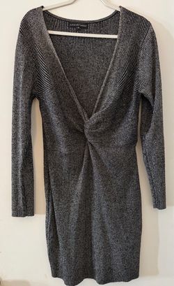 Almost Famous Ribbed Twist-Front Mini Dress (3xl)