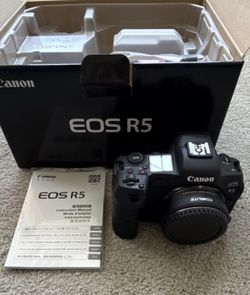 Canon EOS R5 Mirrorless Camera Body w/ Auto Focus Adapter