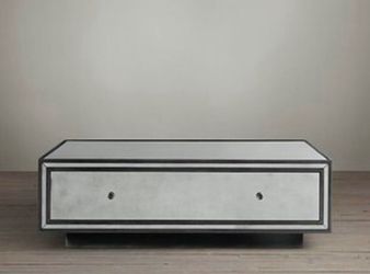 Restoration hardware Art Deco mirrored Coffee Table