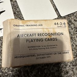 Aircraft Recognition Playing Cards 