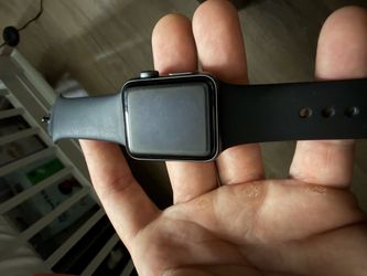 Apple Watch Space Gray with Black Sport Band