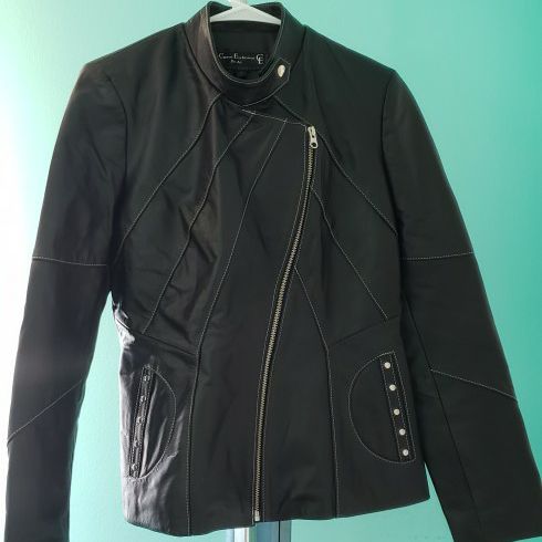 LADIES Premium Leather Jacket From Argentina - Medium