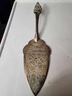 Gently Used Silver Plated  Pie Server
