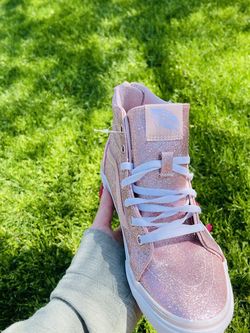New Pink Glitter Vans