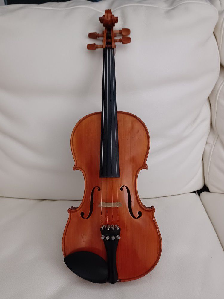 4/4 Size Violin Flame Back