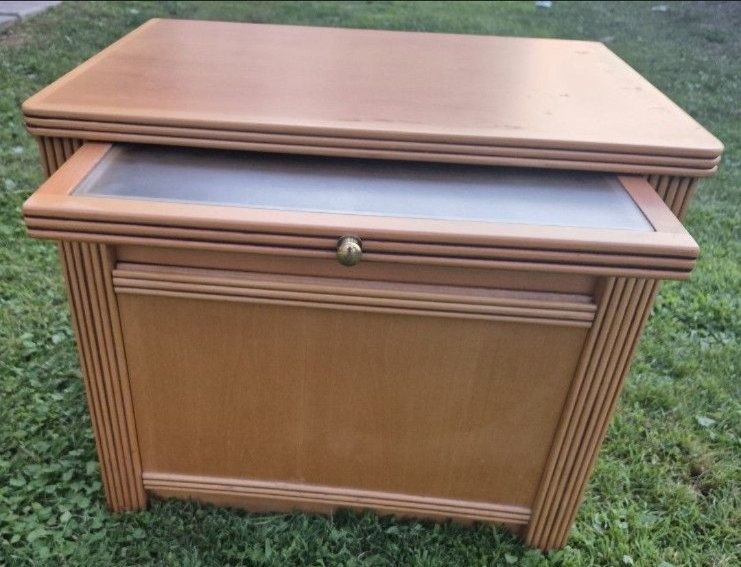 Wood Nightstand / Side Table
