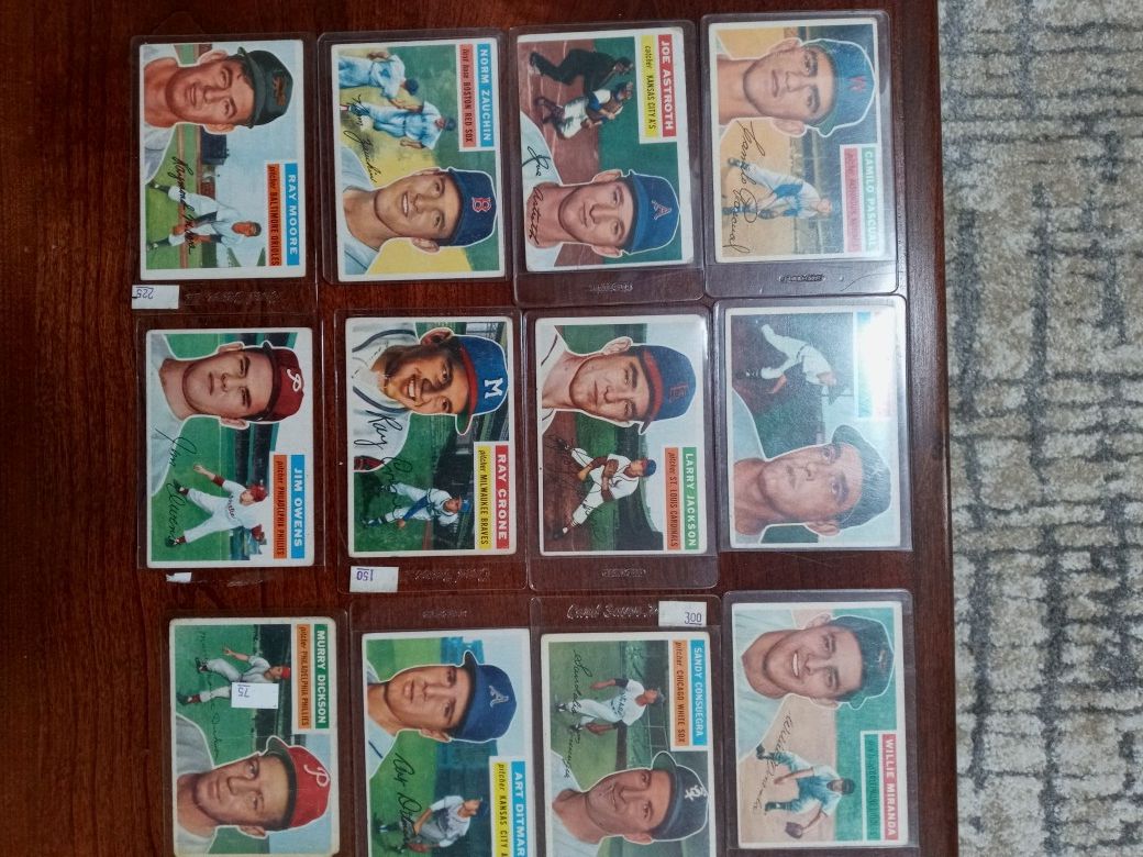 Lot of 28 1950s Topps Baseball Cards