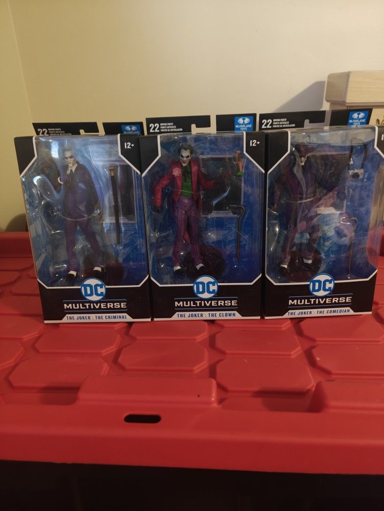 DC Multiverse Batman 3 Jokers Figure Set